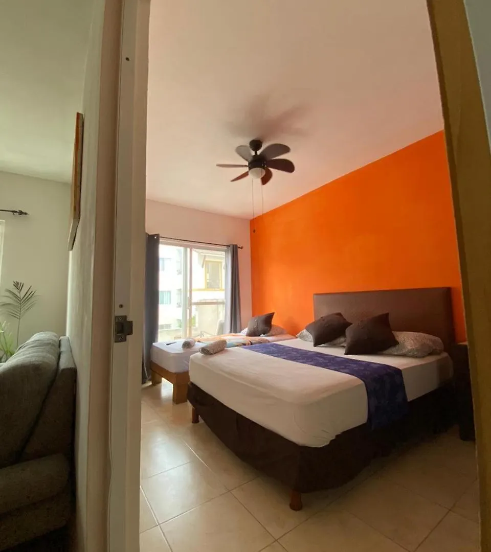 Apartamento En Fraccionamiento Privado 6 Personas Con Piscina Cerca De La Playa بلايا ديل كارمن شقة